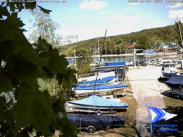 Webcam in Herrsching am Ammersee am Herrschinger Segelclub HSC Blickrichtung N